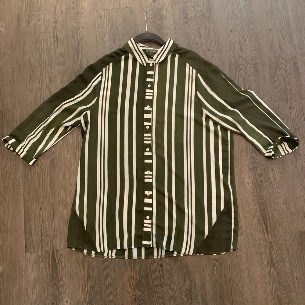 Dark green and white Primark Plus Size